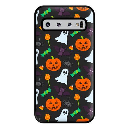 Colourful Halloween Pattern Phone Case for Galaxy S10 Plus