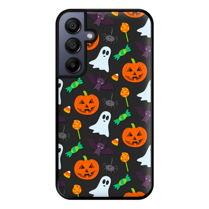 Colourful Halloween Pattern Phone Case for Galaxy A15