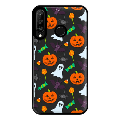 Colourful Halloween Pattern Phone Case for Huawei P30 Lite