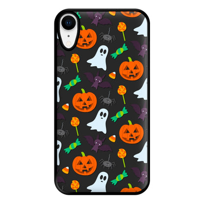 Colourful Halloween Pattern Phone Case for iPhone XR