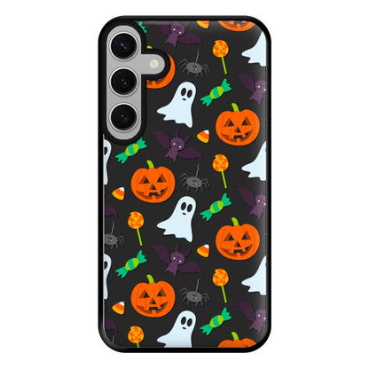 Colourful Halloween Pattern Phone Case for Galaxy S24FE