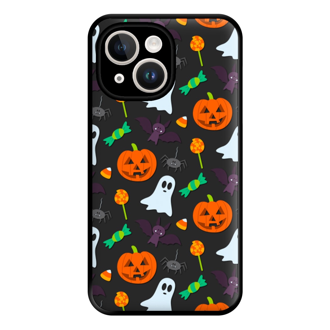 Colourful Halloween Pattern Phone Case for iPhone 14 Plus