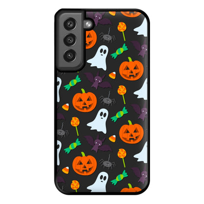 Colourful Halloween Pattern Phone Case for Galaxy S21FE