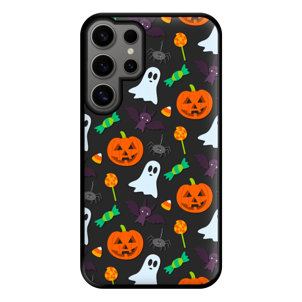 Colourful Halloween Pattern Phone Case for Galaxy S24 Ultra