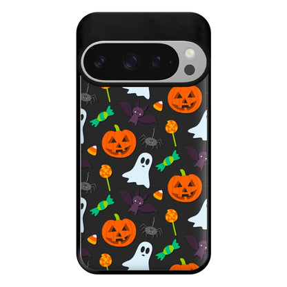 Colourful Halloween Pattern Phone Case for Google Pixel 9 Pro XL