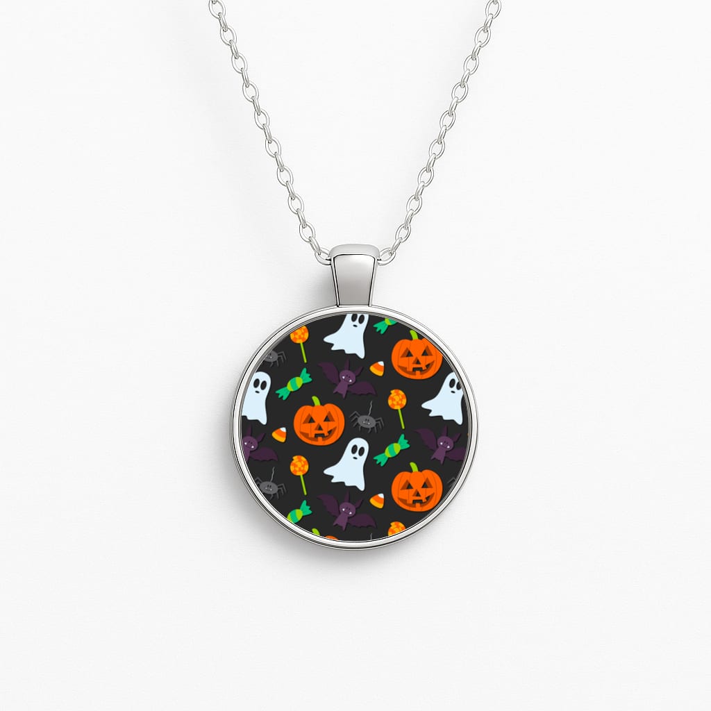 Colourful Halloween Pattern Necklace
