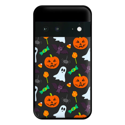 Colourful Halloween Pattern Phone Case for Google Pixel 6a