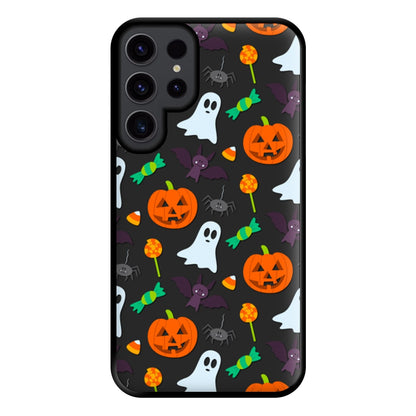 Colourful Halloween Pattern Phone Case for Galaxy S23 Ultra