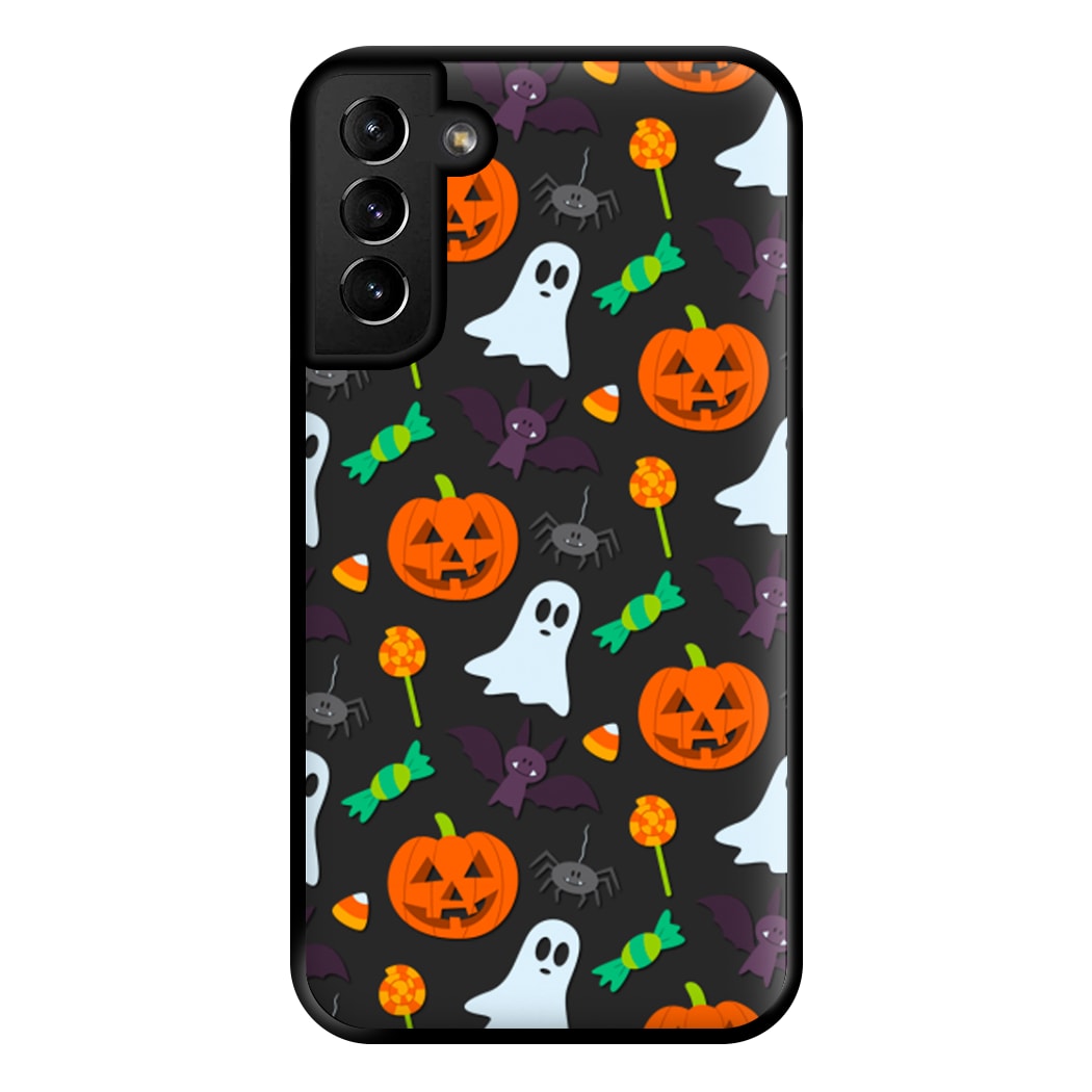 Colourful Halloween Pattern Phone Case for Galaxy S21 Plus