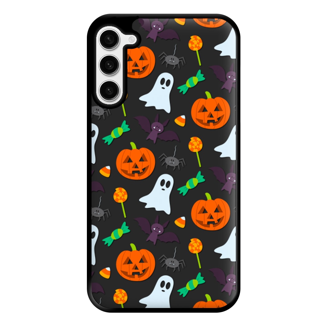 Colourful Halloween Pattern Phone Case for Galaxy S23 Plus