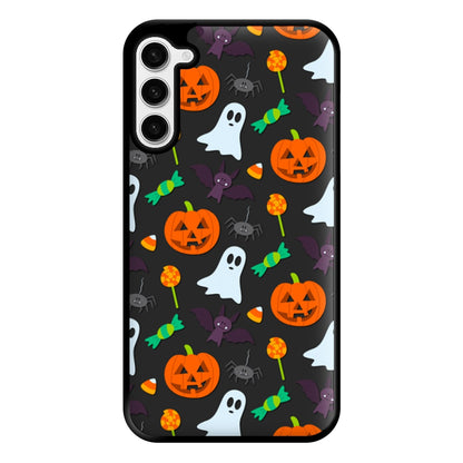 Colourful Halloween Pattern Phone Case for Galaxy S23 Plus