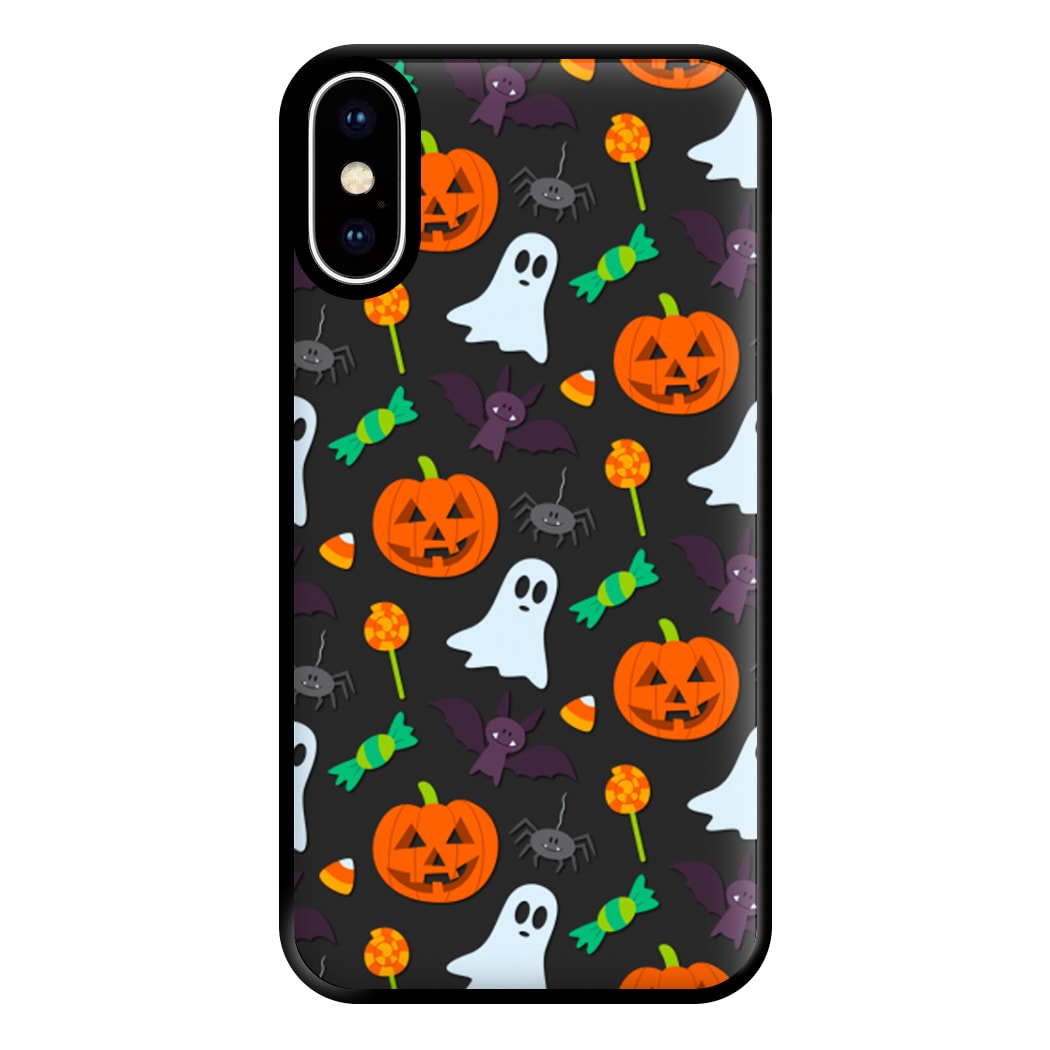 Colourful Halloween Pattern Phone Case for iPhone XS Max