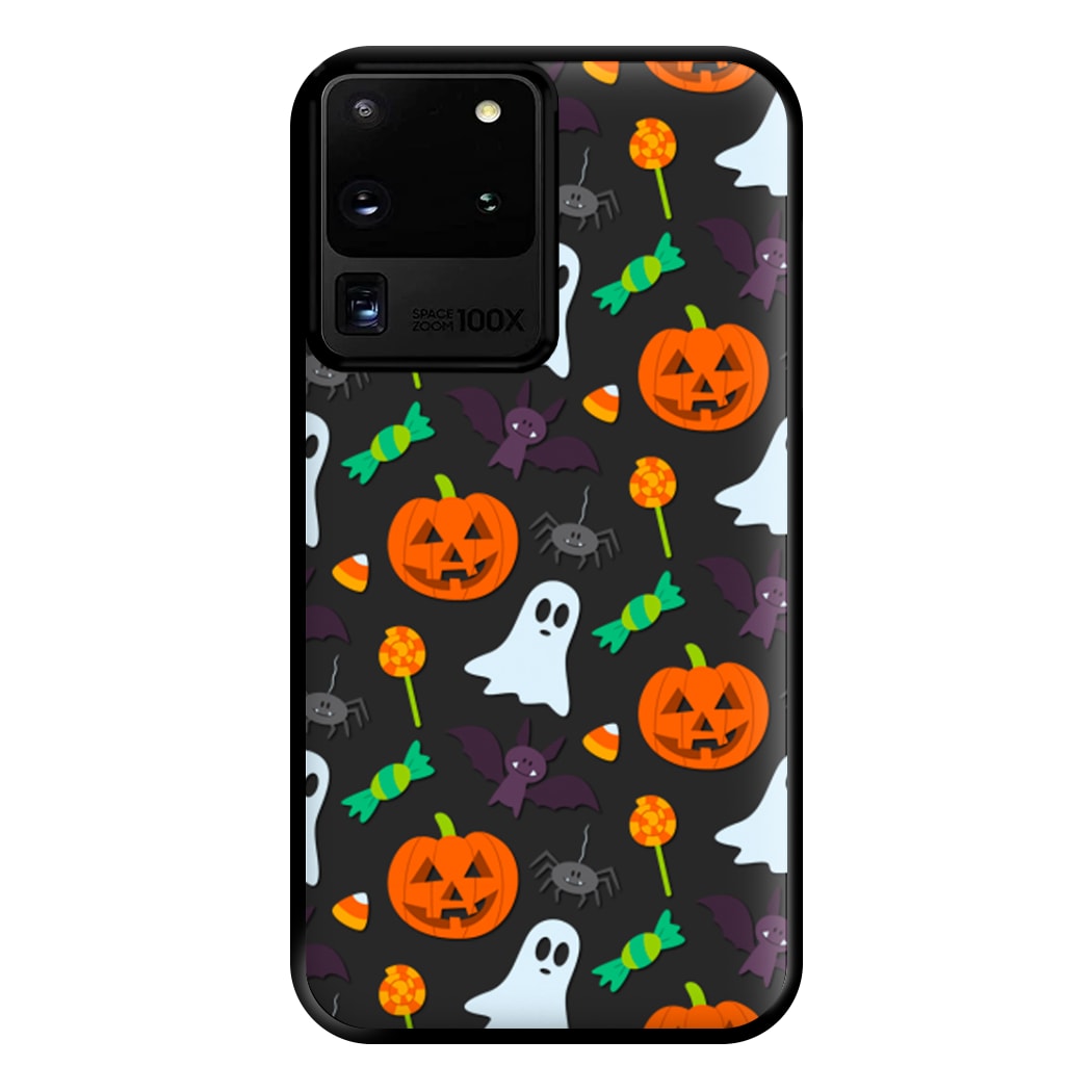 Colourful Halloween Pattern Phone Case for Galaxy S20 Ultra