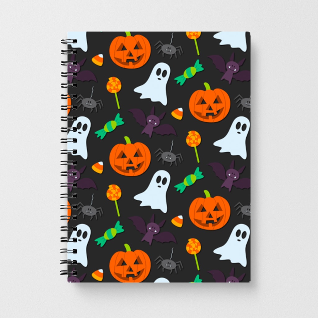 Colourful Halloween Pattern Notebook