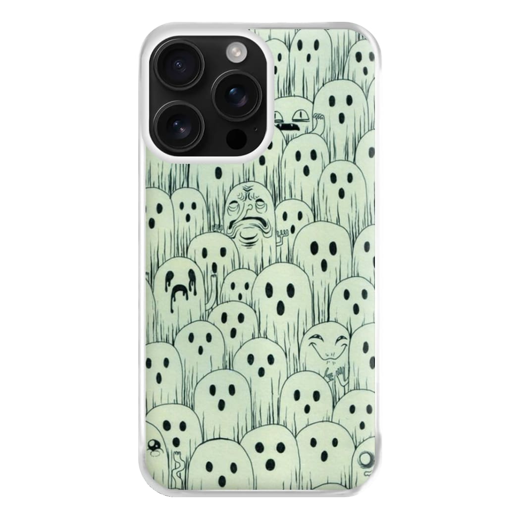 Droopy Ghost Pattern Phone Case