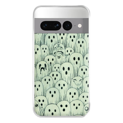 Droopy Ghost Pattern Phone Case for Google Pixel 7 Pro