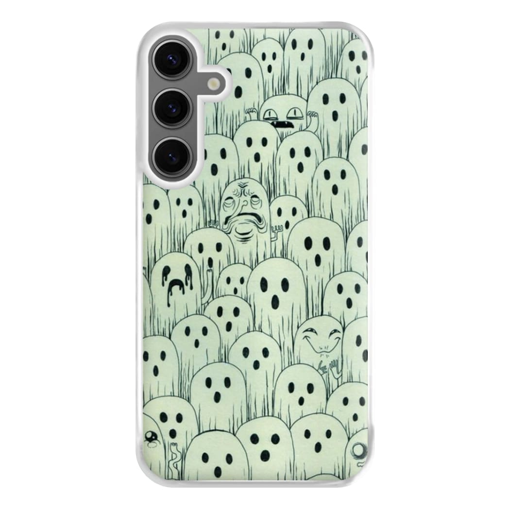 Droopy Ghost Pattern Phone Case for Galaxy S24FE