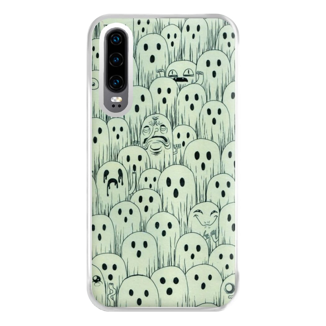 Droopy Ghost Pattern Phone Case for Huawei P30