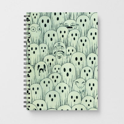 Droopy Ghost Pattern Notebook
