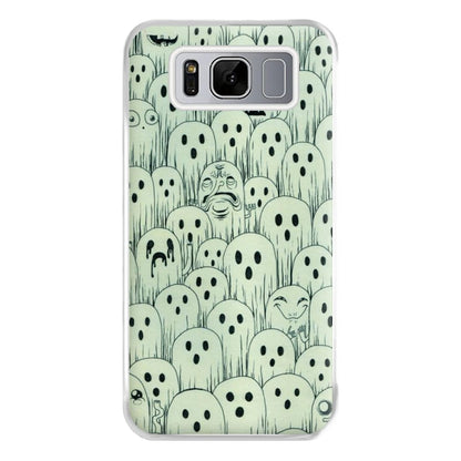 Droopy Ghost Pattern Phone Case for Galaxy S8 Plus