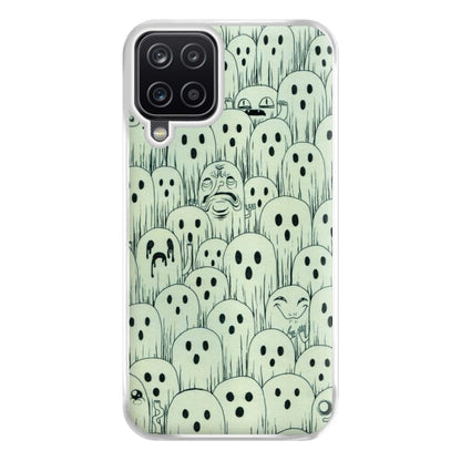 Droopy Ghost Pattern Phone Case for Galaxy A12