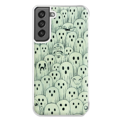 Droopy Ghost Pattern Phone Case for Galaxy S21FE