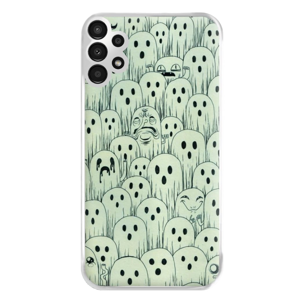 Droopy Ghost Pattern Phone Case for Galaxy A13