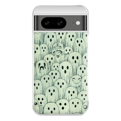 Droopy Ghost Pattern Phone Case for Google Pixel 8