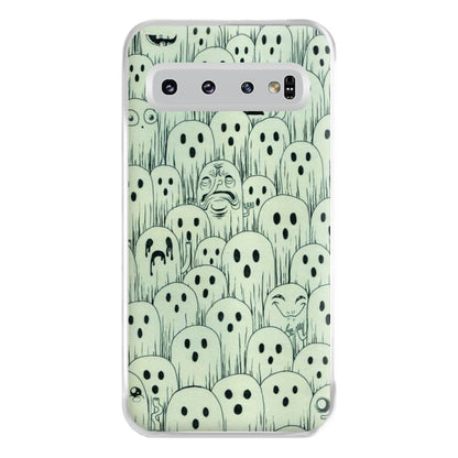 Droopy Ghost Pattern Phone Case for Galaxy S10 Plus