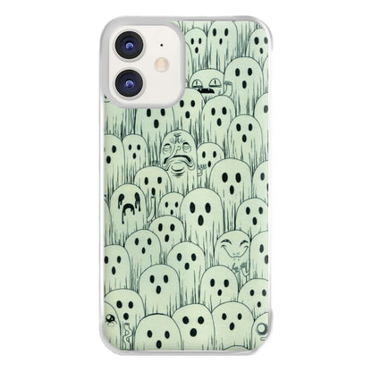 Droopy Ghost Pattern Phone Case for iPhone 12 / 12 Pro