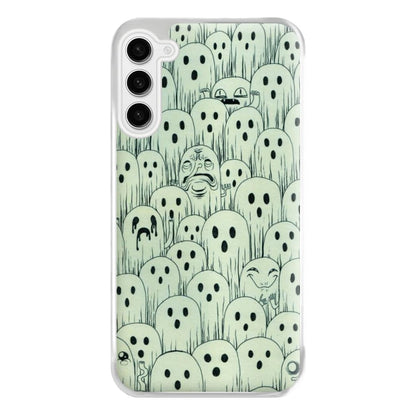 Droopy Ghost Pattern Phone Case for Galaxy S23FE