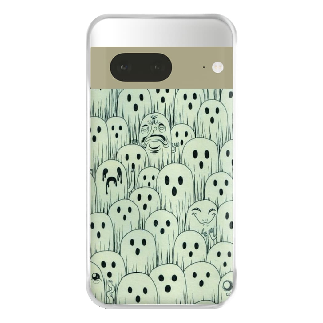 Droopy Ghost Pattern Phone Case for Google Pixel 7a