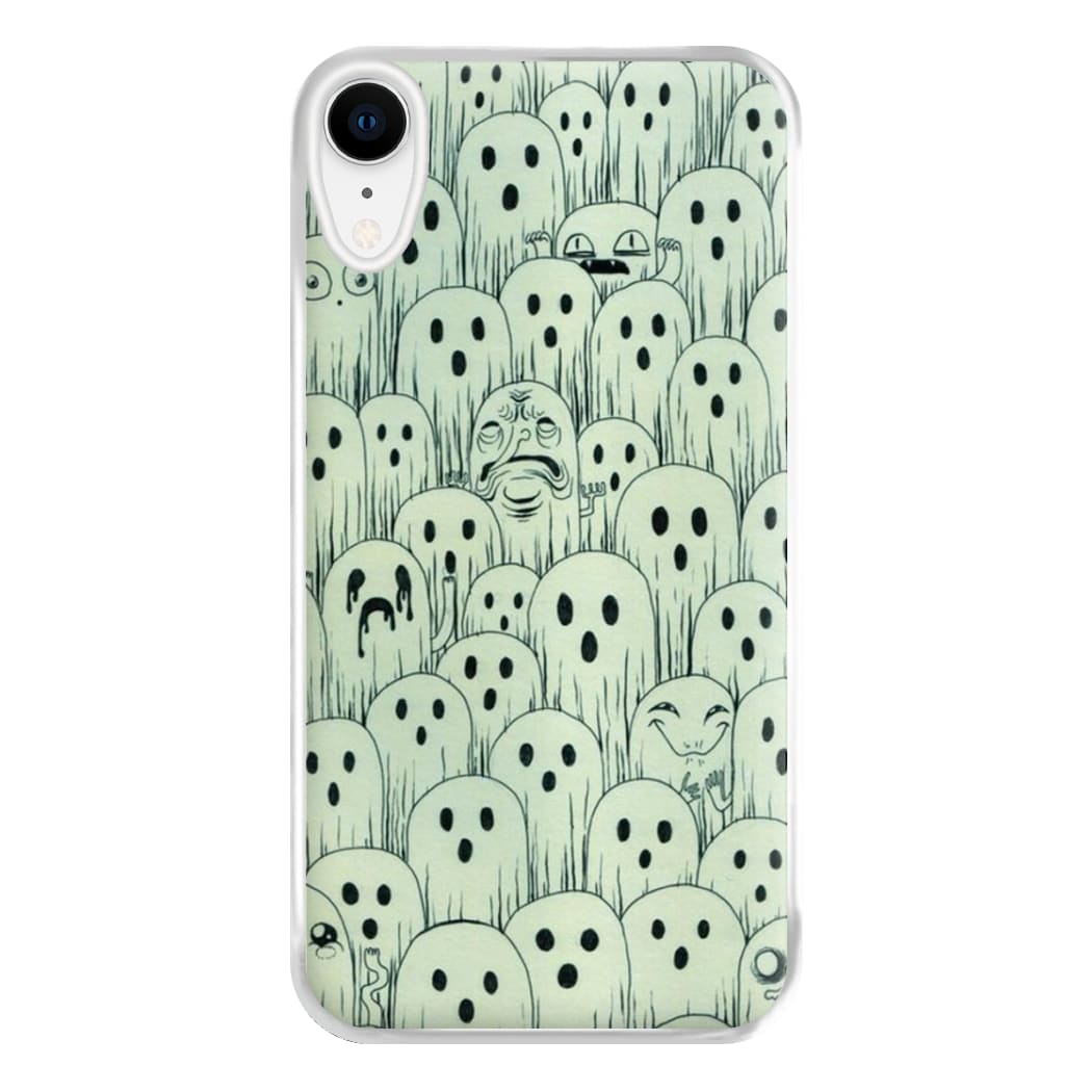 Droopy Ghost Pattern Phone Case for iPhone XR