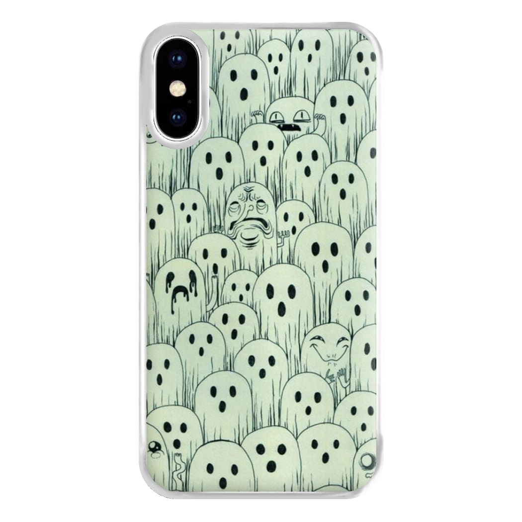 Droopy Ghost Pattern Phone Case for iPhone XS Max