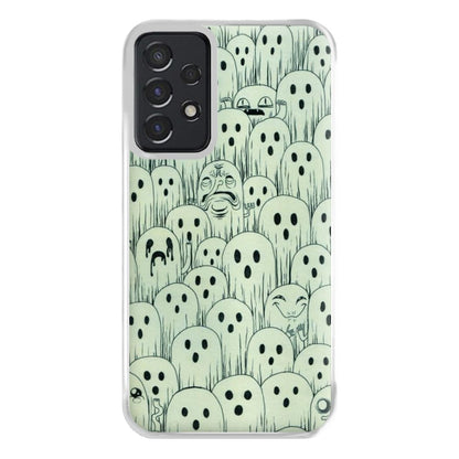 Droopy Ghost Pattern Phone Case for Galaxy A52 / A52s