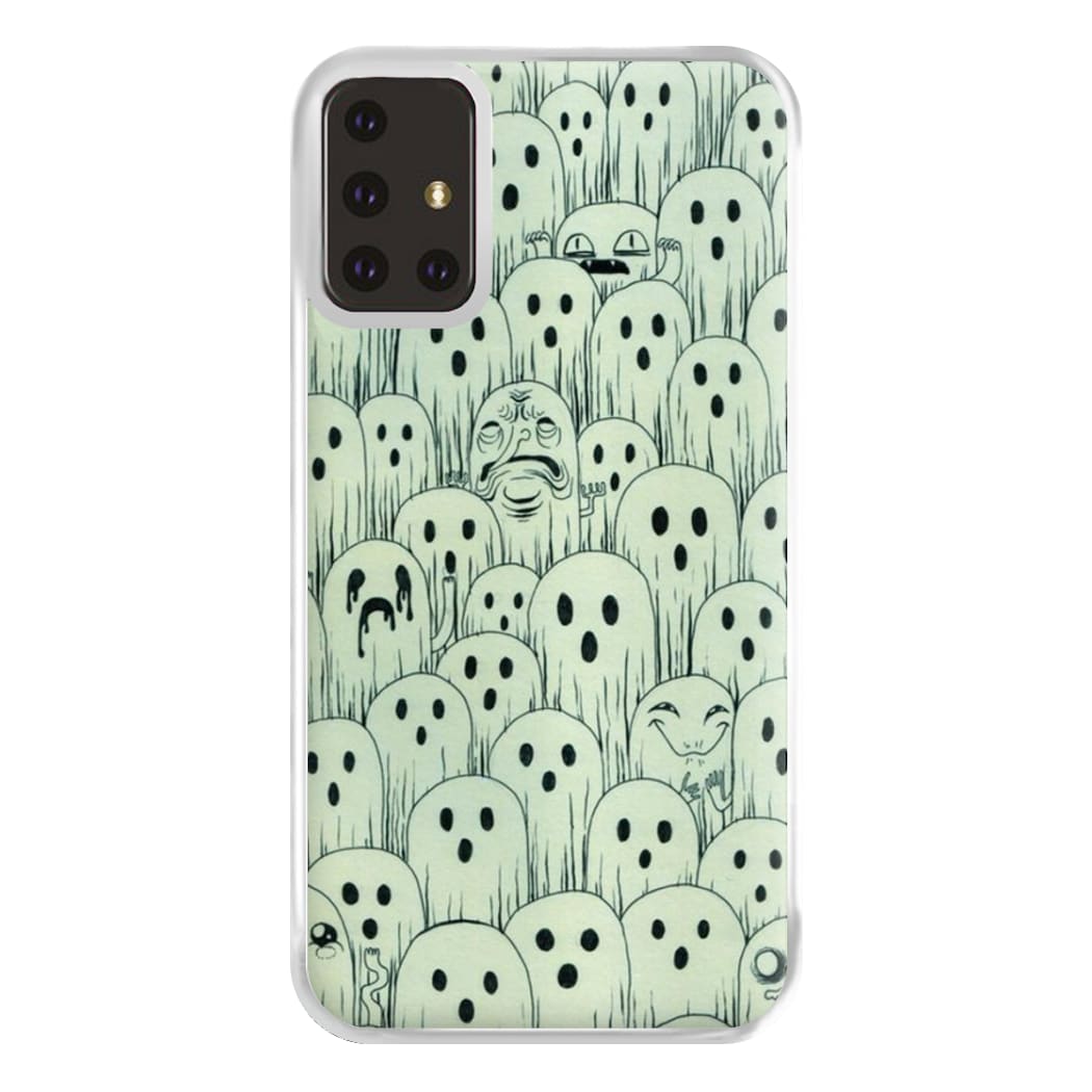 Droopy Ghost Pattern Phone Case for Galaxy A71