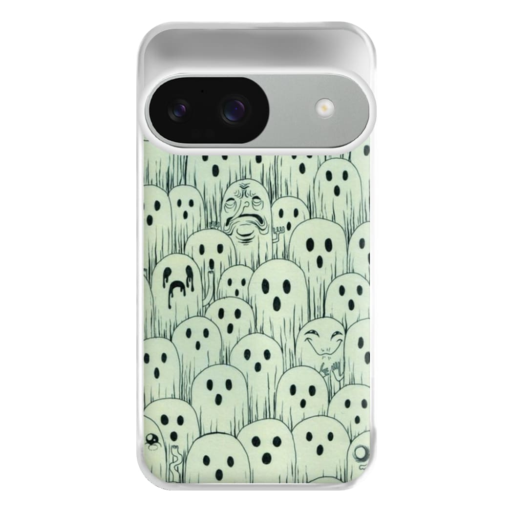 Droopy Ghost Pattern Phone Case for Google Pixel 9 / 9 Pro