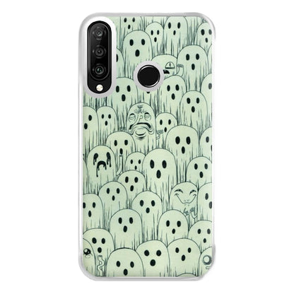 Droopy Ghost Pattern Phone Case for Huawei P30 Lite