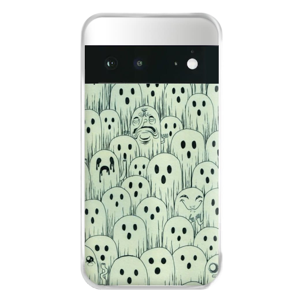 Droopy Ghost Pattern Phone Case for Google Pixel 6a