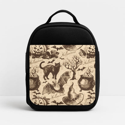 Vintage Halloween Pattern Insulated Lunchbox