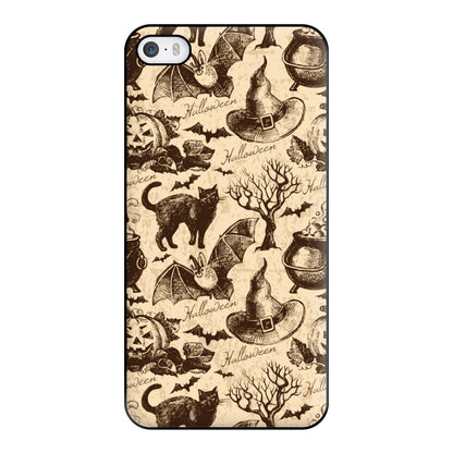 Vintage Halloween Pattern Phone Case for iPhone 5 / 5s / SE 2016