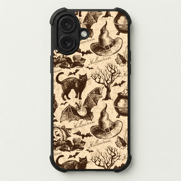 Vintage Halloween Pattern Phone Case — Bumper case