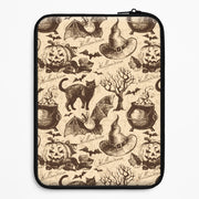 Vintage Halloween Pattern Laptop Sleeve 1