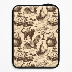 Vintage Halloween Pattern Universal Laptop Sleeve