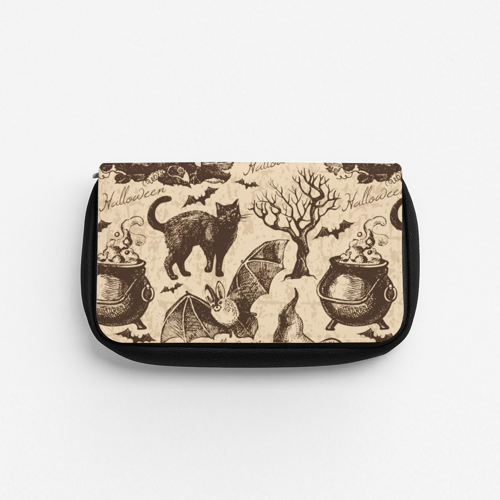 Vintage Halloween Pattern Pencil Case