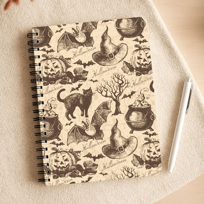 Vintage Halloween Pattern Notepad
