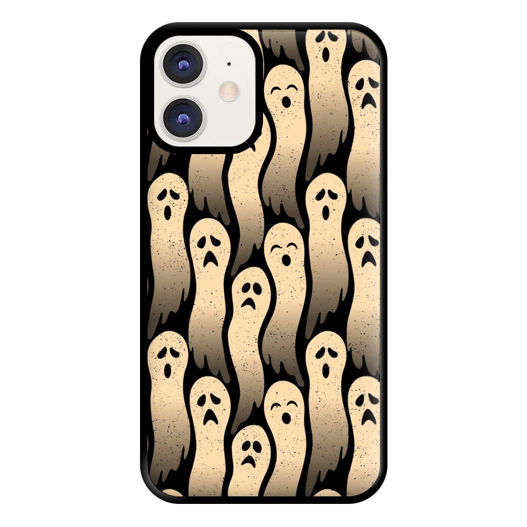 Vintage Wriggly Ghost Pattern Phone Case for iPhone 11