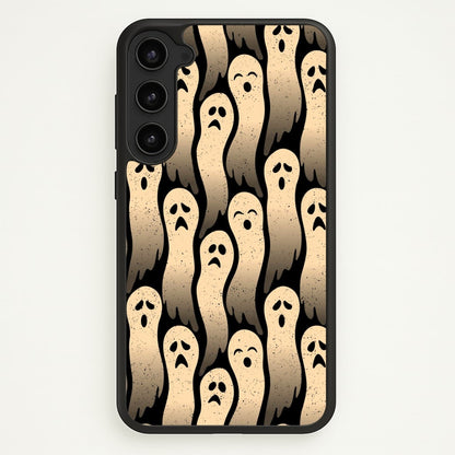 Vintage Wriggly Ghost Pattern Phone Case for Galaxy S23 - HAL-040-S23