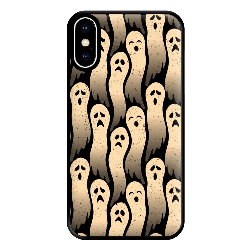 Vintage Wriggly Ghost Pattern Phone Case for iPhone XS Max