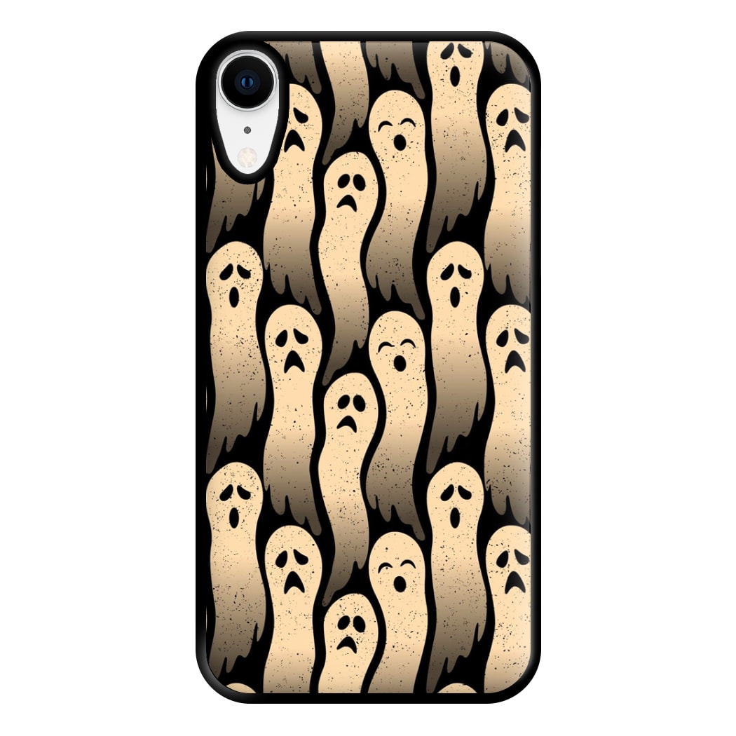 Vintage Wriggly Ghost Pattern Phone Case for iPhone XR